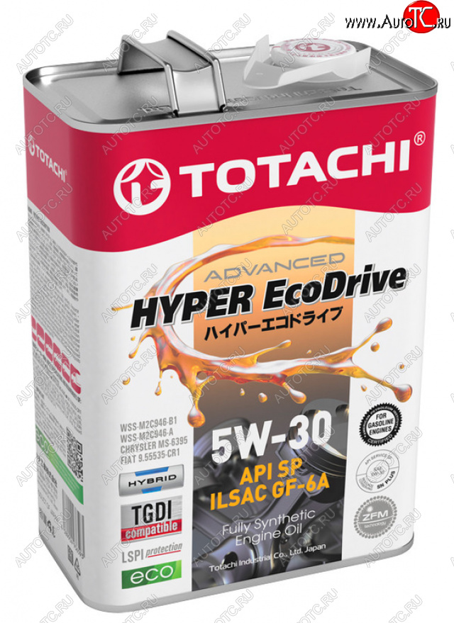 Масло моторное HYPER Ecodrive SP/GF-6A 5W30 синт.4л TOTACHI TOTACHI e0304 e0304