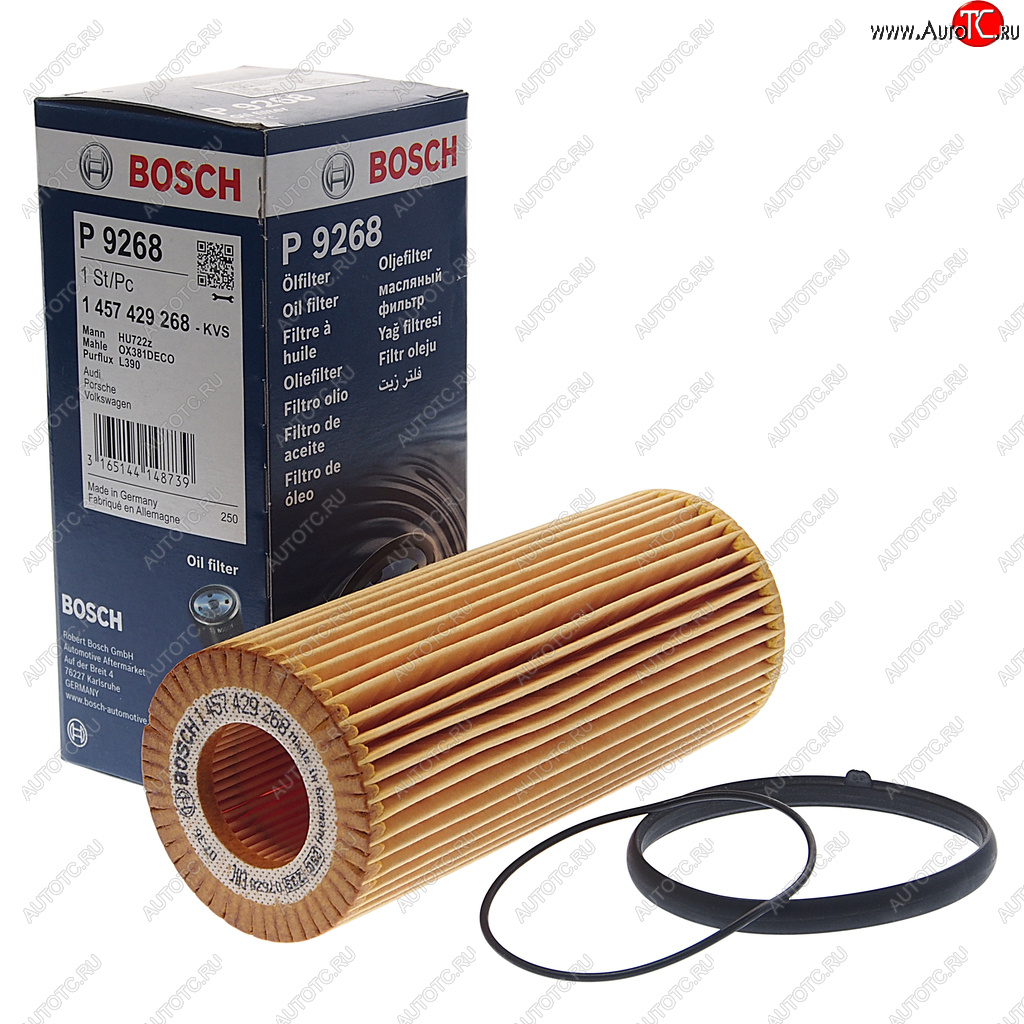 Фильтр масляный VW Touareg AUDI A4,A6,A8,Q5,Q7 (2.8/3.0/3.2 FSI/TFSI) BOSCH BOSCH 1457429268 1457429268