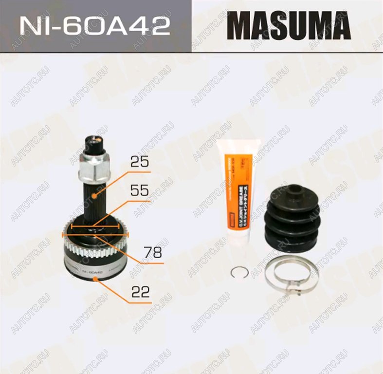 ШРУС наружный NISSAN Almera (95-00) комплект MASUMA ni-60a42