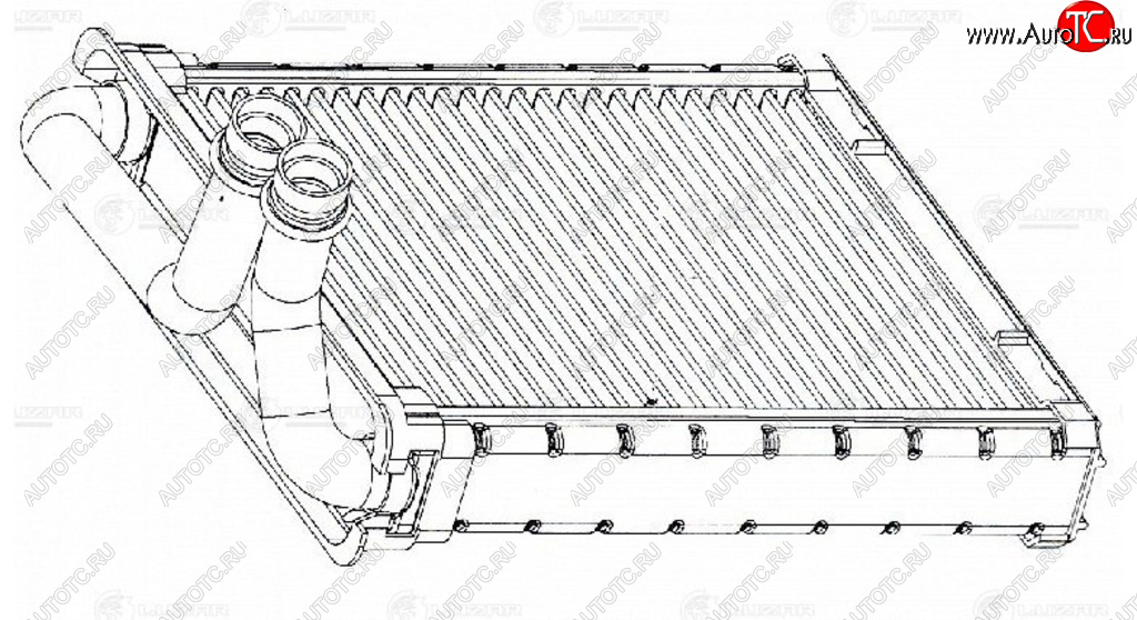 Радиатор отопителя VW Golf,Passat (12-) SKODA Superb (14-) LUZAR lrh18n6