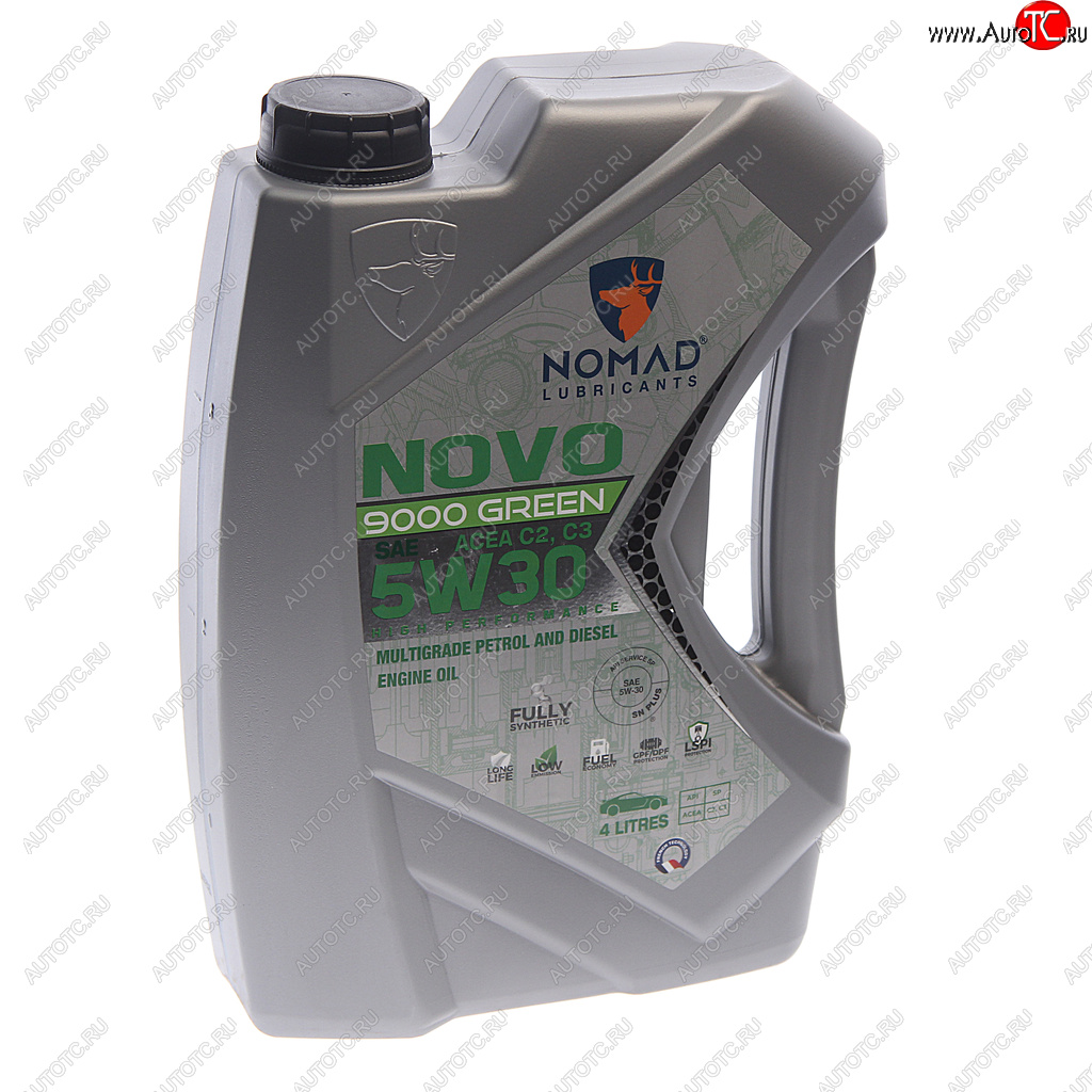 Масло моторное NOVO 9000 GREEN C2C3 5W30 синт.4л NOMAD 6297000873596