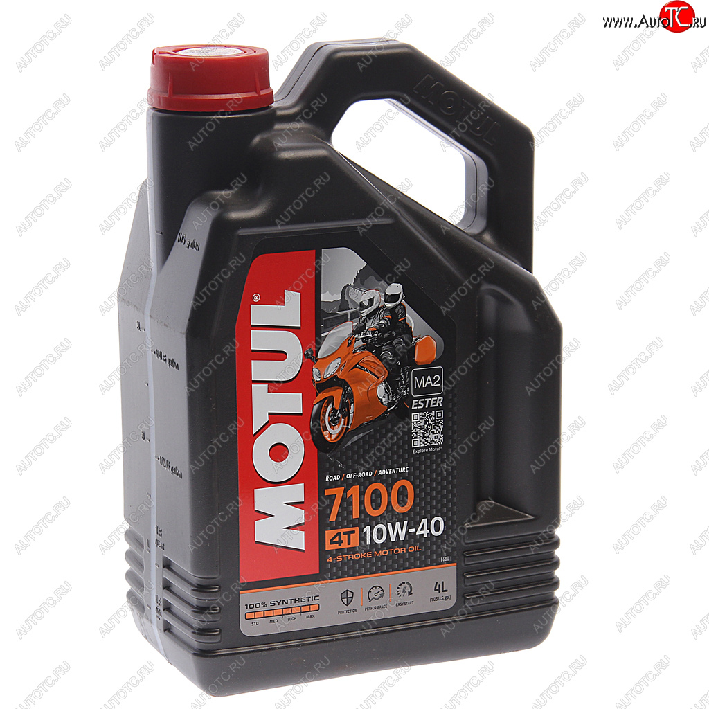 Масло моторное для 4-х тактных двигателей 7100 ESTER 4T 10W40 синт.4л MOTUL 104204