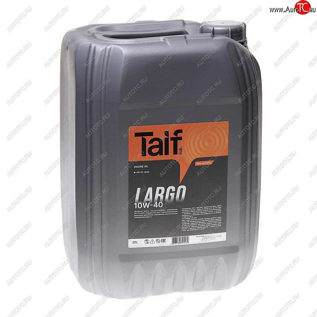 Масло дизельное LARGO 10W40 CF-4SG псинт.20л TAIF 212037