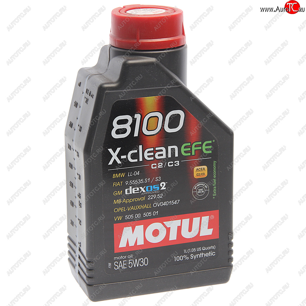 Масло моторное 8100 X-CLEAN EFE 5W30 синт.1л MOTUL 111687