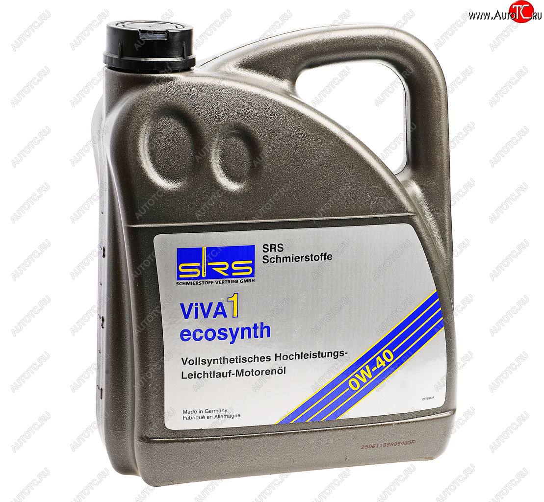 Масло моторное SRS VIVA 1 ECOSYNTH 0W40 синт.4л 4033885000854