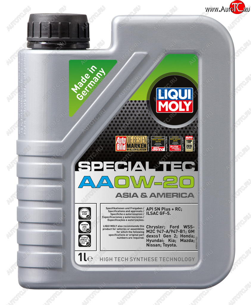 Масло моторное SPECIAL TEC AA SN ILSAC GF-5 0W20 синт.1л LIQUI MOLY 6738