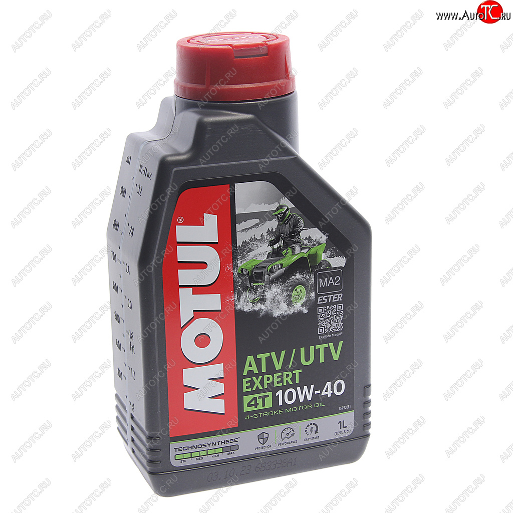 Масло моторное для 4-х тактных двигателей ATV-UTV EXPERT 4T 10W40 псинт.1л MOTUL 105938