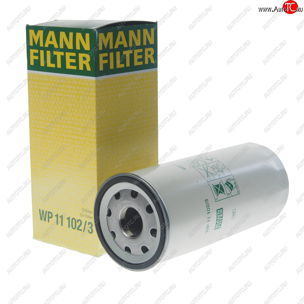 Фильтр масляный VOLVO 6FL,7FL,10FL,12F,12FH,12FL,16FL By-pass MANN wp111023