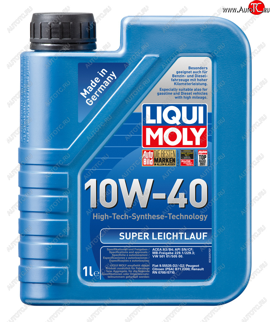 Масло моторное SUPER LEICHTLAUF 10W40 псинт.1л LIQUI MOLY 9503