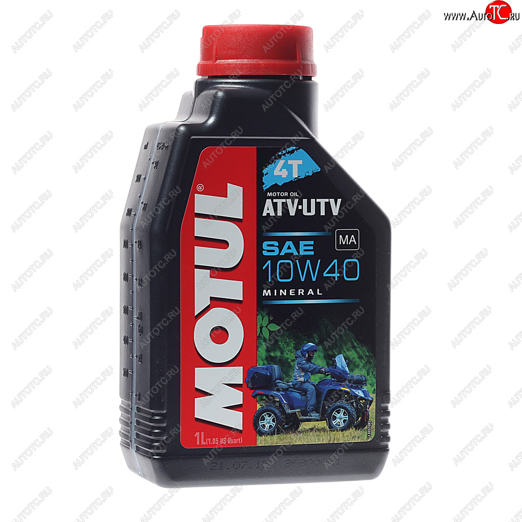 Масло моторное для 4-х тактных двигателей ATV-UTV 4T 10W40 1л MOTUL 105878