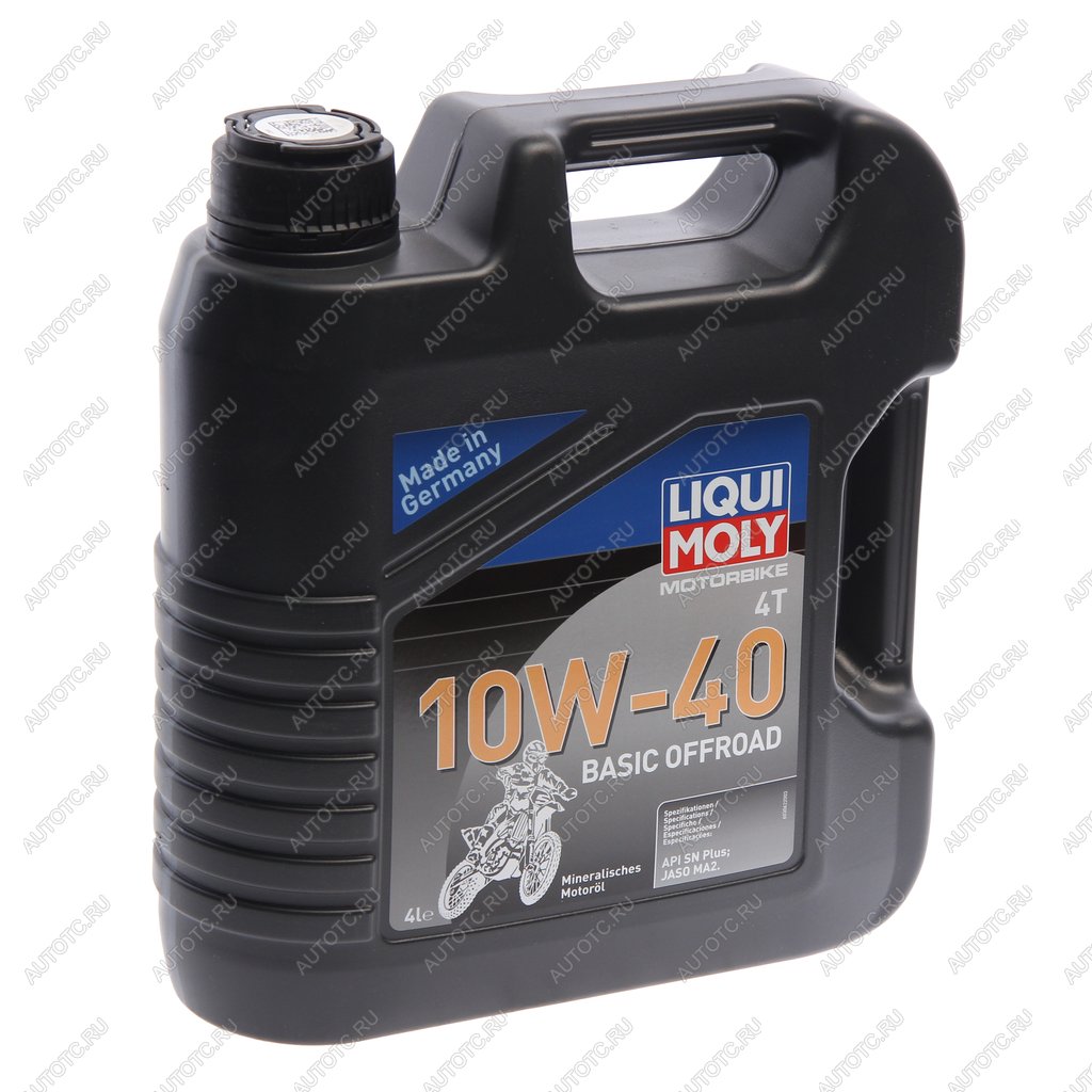 Масло моторное для 4-х тактных двигателей MOTORBIKE 4T OFFROAD BASIC 10W40 4л LIQUI MOLY 3062