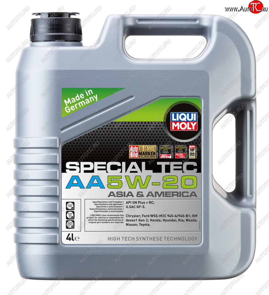 Масло моторное SPECIAL TEC AA 5W20 HC-синт.4л LIQUI MOLY 7658