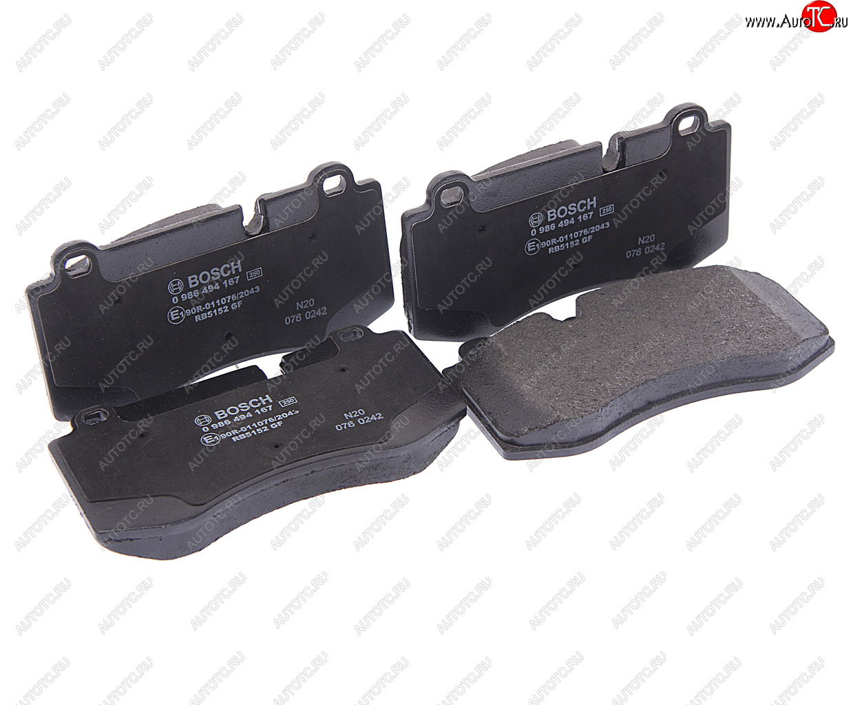 Колодки тормозные MERCEDES E (W211),S (W221),CL (C216) передние (4шт.) BOSCH BOSCH 0986494167 0986494167