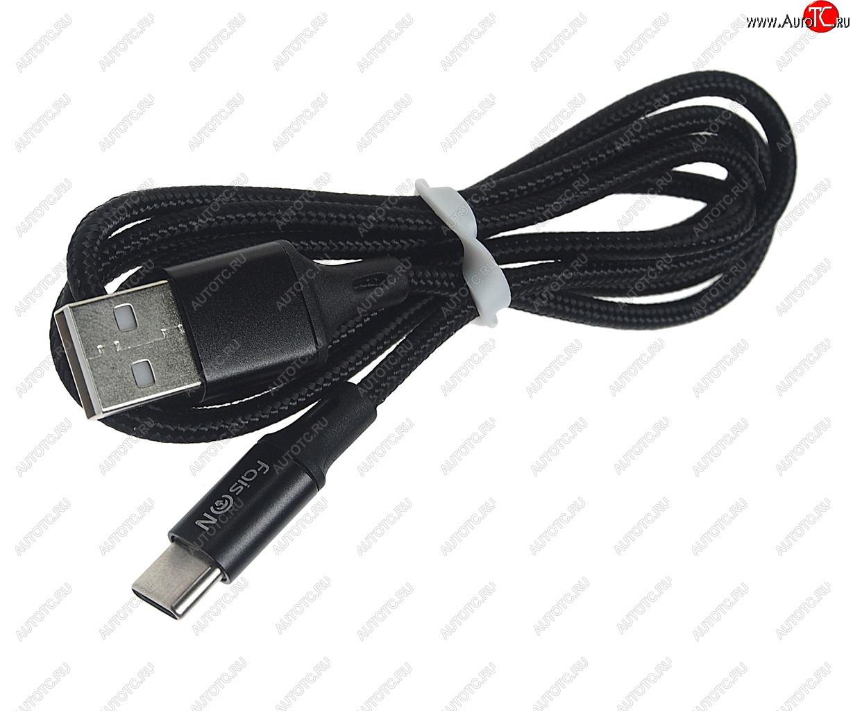 Кабель USB Type C 1м FAISON hx14 alum black