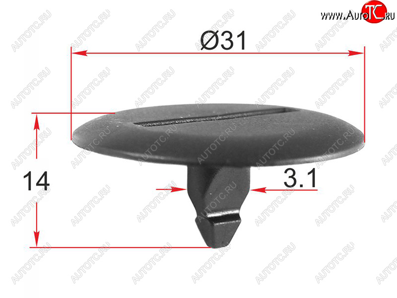 Клипса обшивки кузова MERCEDES (1 шт.) ST-M12398