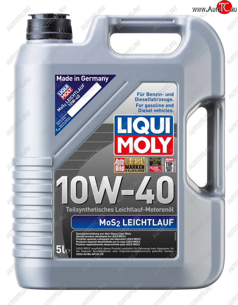 Масло моторное MoS2 LEICHTLAUF 10W40 псинт.5л LIQUI MOLY 2184