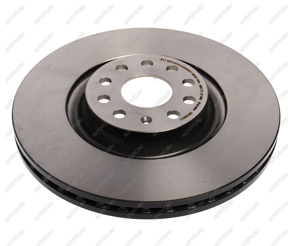 Диск тормозной VW Golf (12-) AUDI A3 (12-) SKODA Octavia (12-) передний вентилируемый (1шт.) BREMBO 09c30611