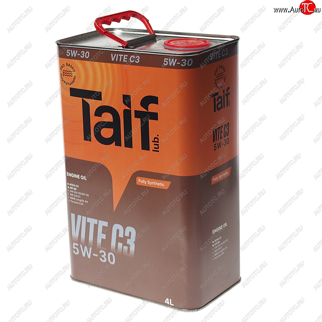 Масло моторное VITE PAO 5W30 C3SN синт.4л TAIF 211014