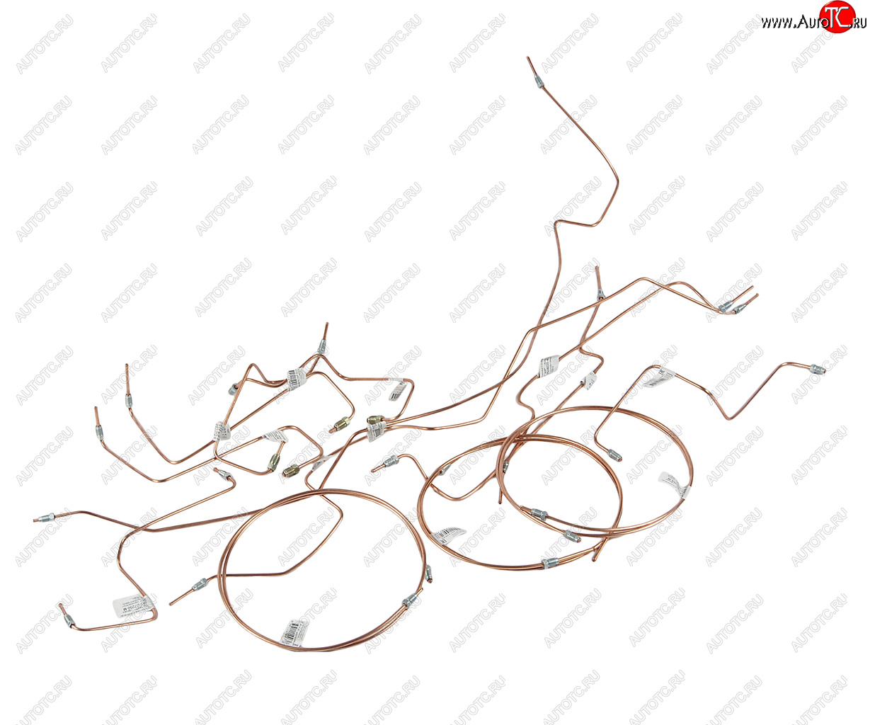 Трубка тормозная ГАЗель Next A64R42 (автобус) (медь) с АБС комплект 13шт. ИЖАВТОТОРМ a63r42.3506065