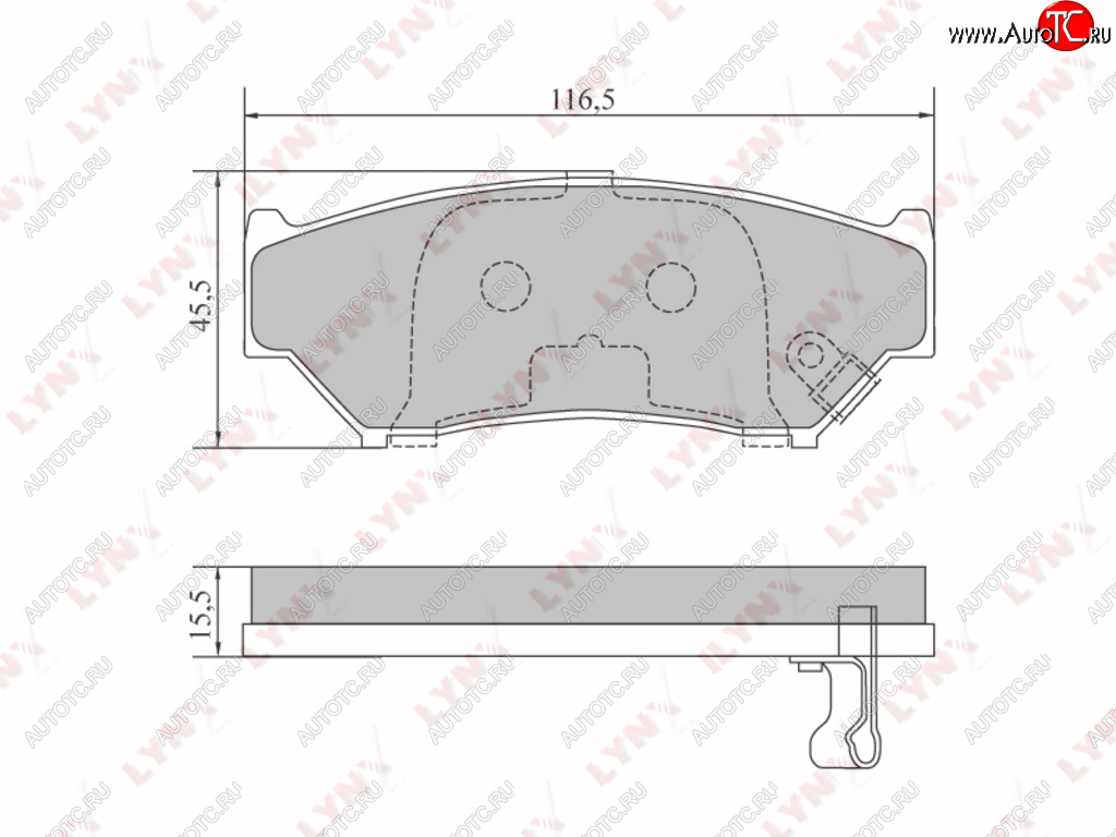 Колодки тормозные SUZUKI Vitara (90-99),Grand Vitara (98-03) передние (4шт.) LYNX bd7305