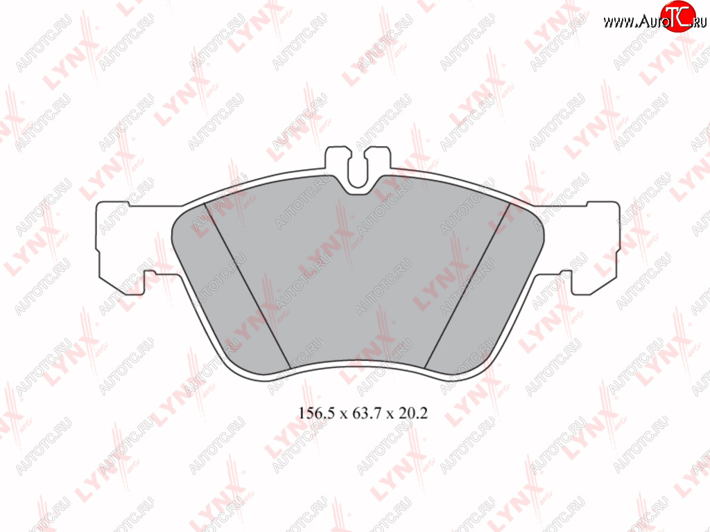 Колодки тормозные MERCEDES E (W210) передние (4шт.) LYNX bd5320
