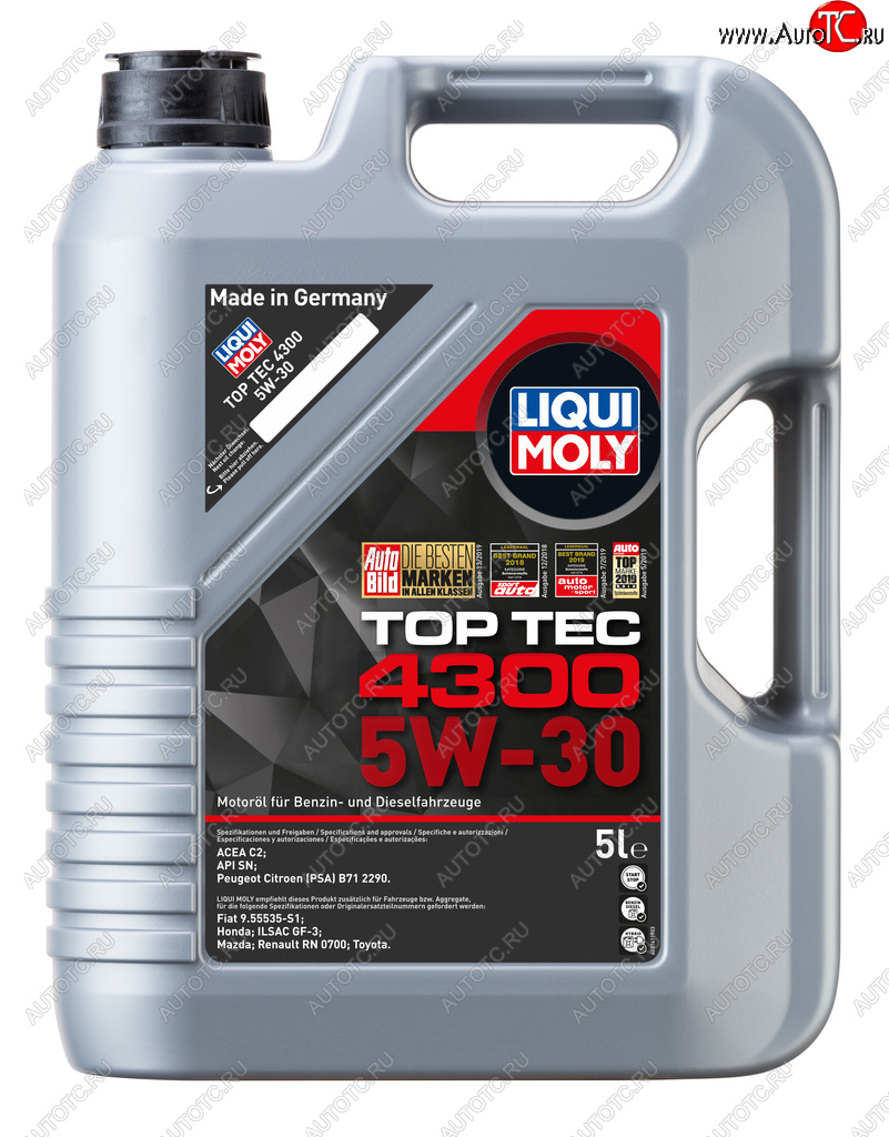 Масло моторное TOP TEC 4300 5W30 синт.5л LIQUI MOLY 2324