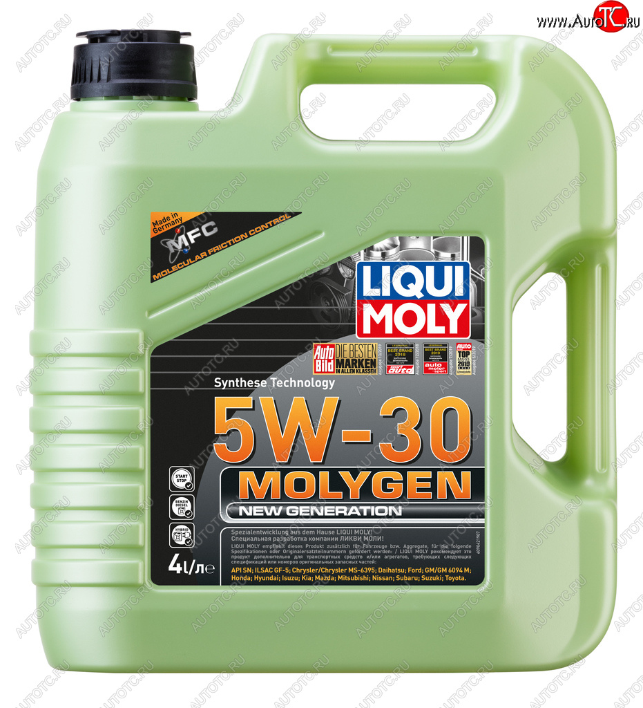 Масло моторное MOLYGEN NEW GENERATION 5W30 синт.4л LIQUI MOLY 9089