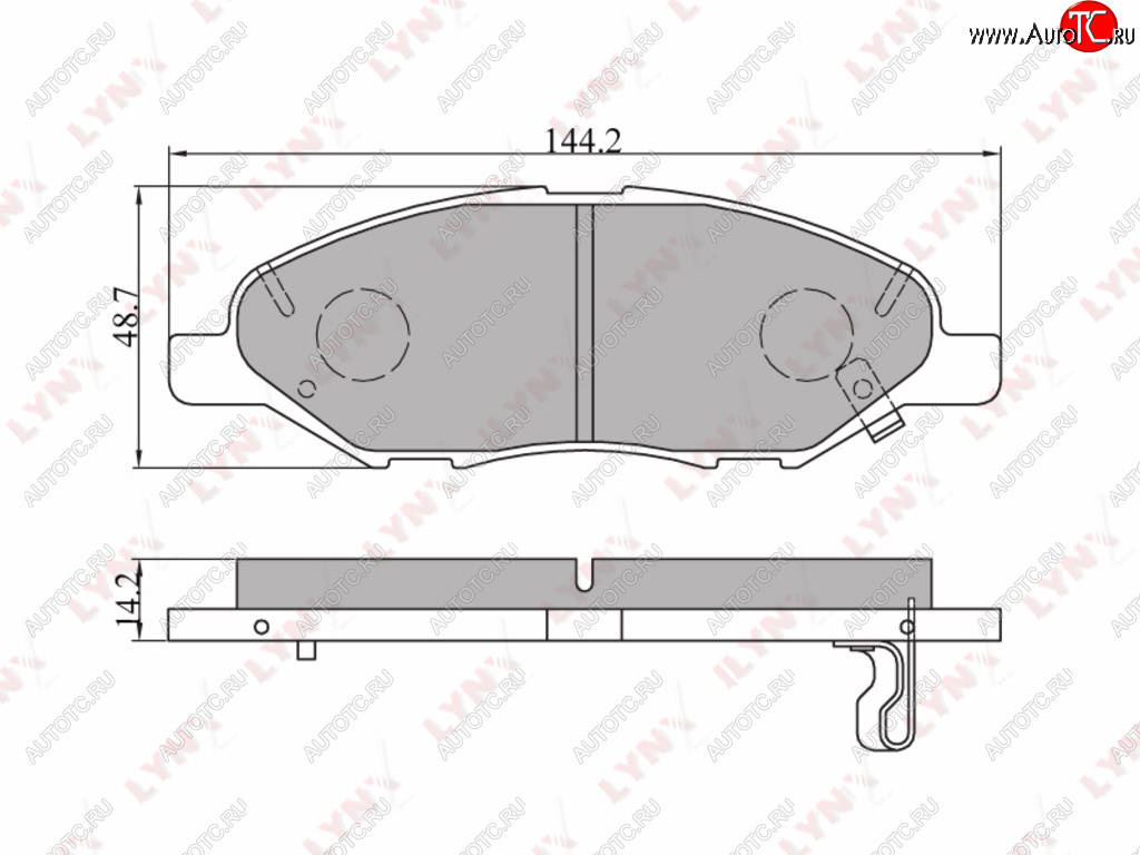 Колодки тормозные NISSAN Cube (02-08),March (02-10) передние (4шт.) LYNX bd5707