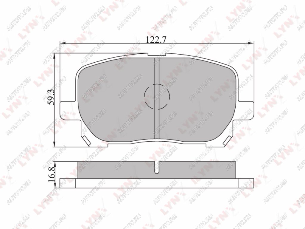 Колодки тормозные TOYOTA Avensis (01-09),Matrix (01-04) передние (4шт.) LYNX bd7531