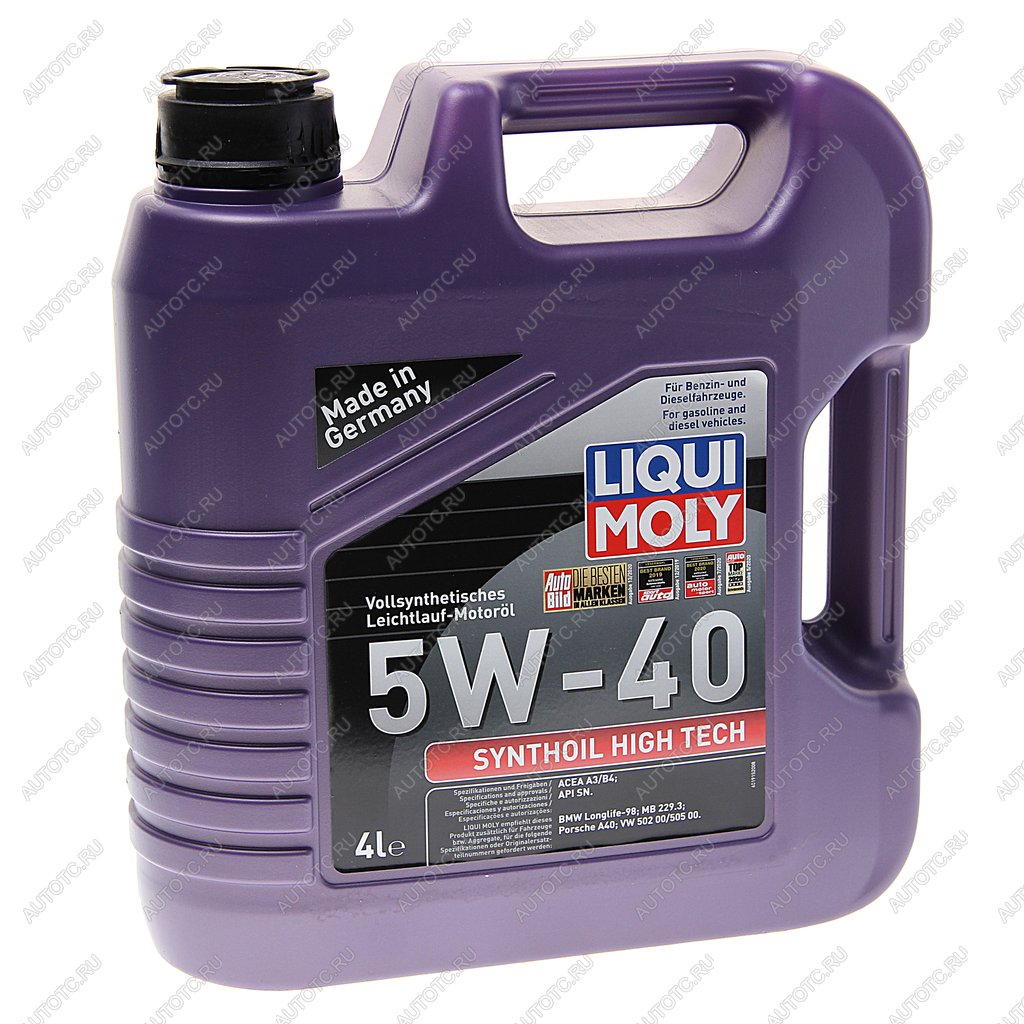 Масло моторное SYNTHOIL HIGH TECH 5W40 синт.4л LIQUI MOLY 2194