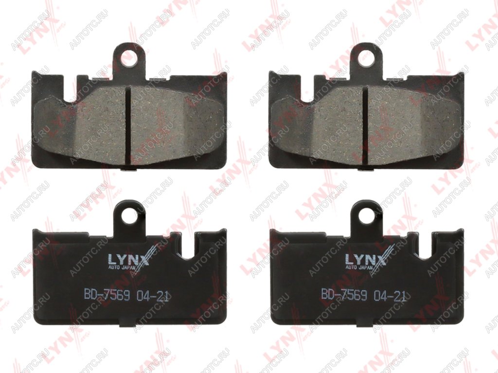 Колодки тормозные LEXUS GS430 (00-05),LS430 (00-),SC430 (01-) задние (4шт.) LYNX bd7569