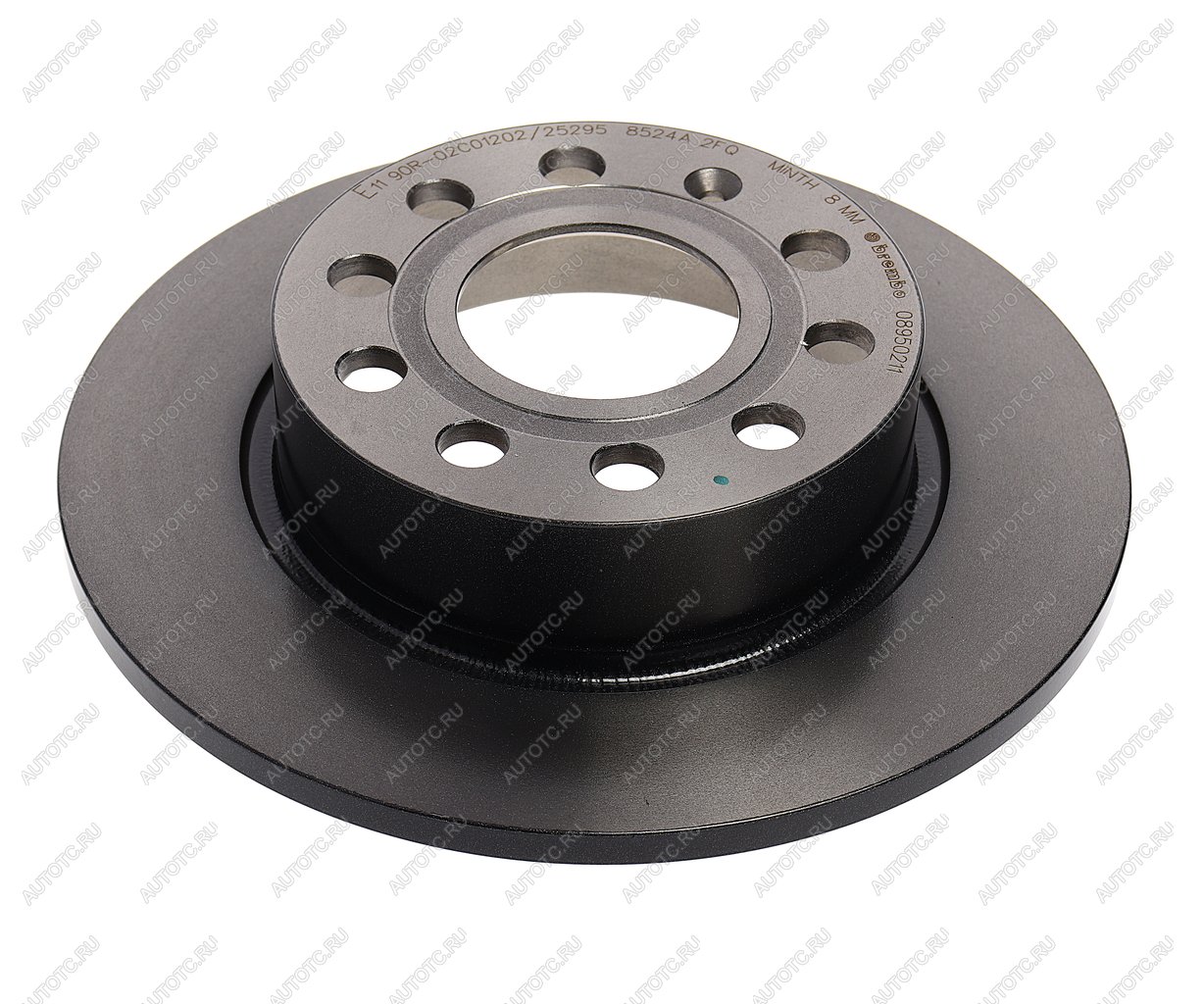 Диск тормозной VW Golf 5,6 AUDI A3 SKODA Octavia (1Z,5E),Yeti задний (1шт.) BREMBO 08.9502.11