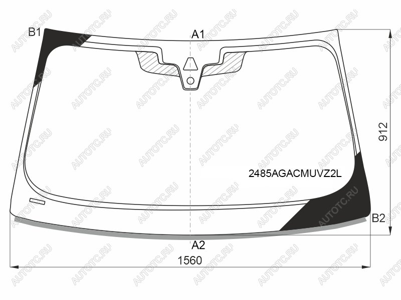 Стекло лобовое (Камера Датчик дождя Проекция Молдинг) BMW 5-Series 20-  M5 20- 2485AGACMUVZ2L