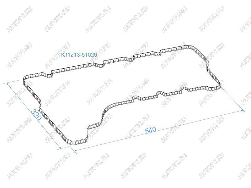 Прокладка клапанной крышки правая TOYOTA LAND CRUISER 200 1VDFTV 07- K11213-51020