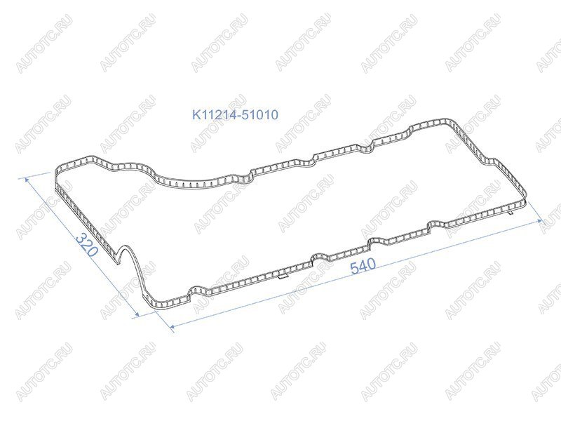 Прокладка клапанной крышки левая TOYOTA LAND CRUISER 200 1VDFTV 07- K11214-51010