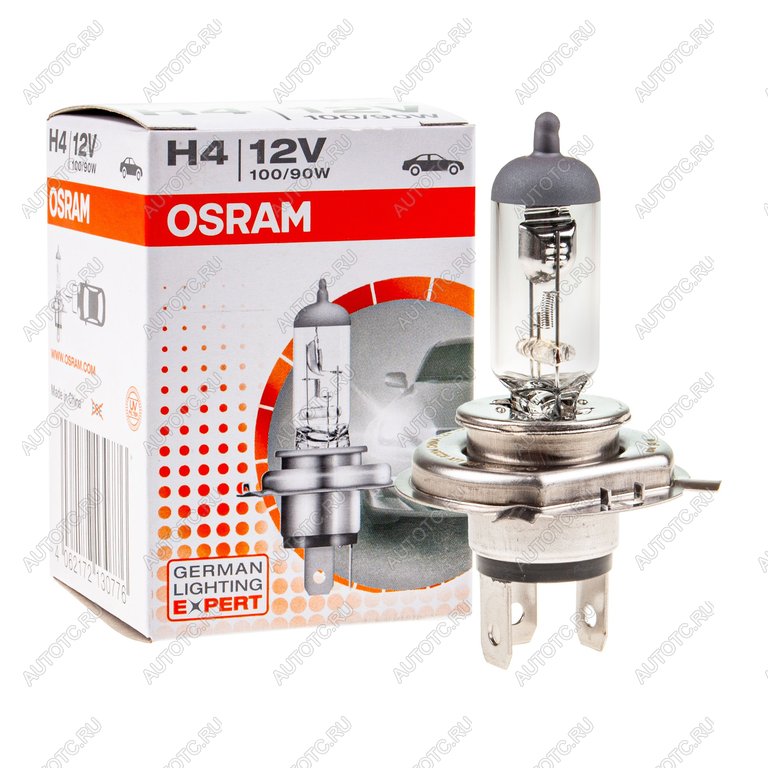 Лампа 12V H4 10090W P43t-38 12V OSRAM 62204clc