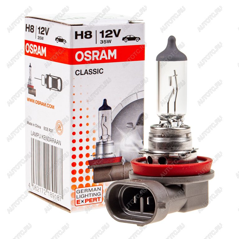 Лампа 12V H8 35W PGJ19-1 OSRAM 64212clc