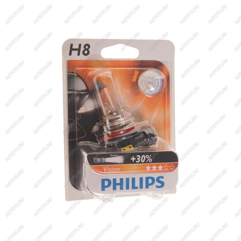 Лампа 12V H8 35W PGJ19-1 блистер (1шт.) PHILIPS 12360b1