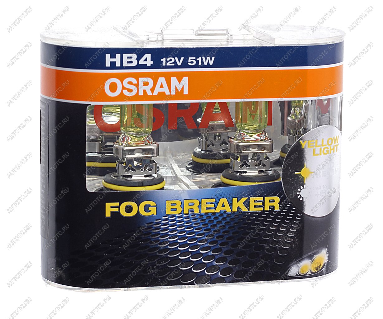 Лампа 12V HB4 51W P22d бокс (2шт.) Fog Breaker OSRAM 9006fbr-hcb