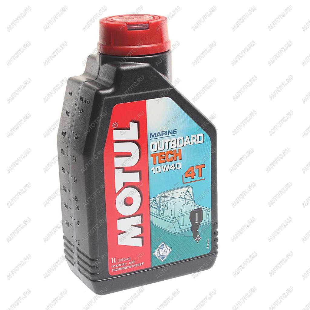 Масло моторное для 4-х тактных двигателей лодок OUTBOARD Tech 4T 10W40 псинт.1л MOTUL 106397