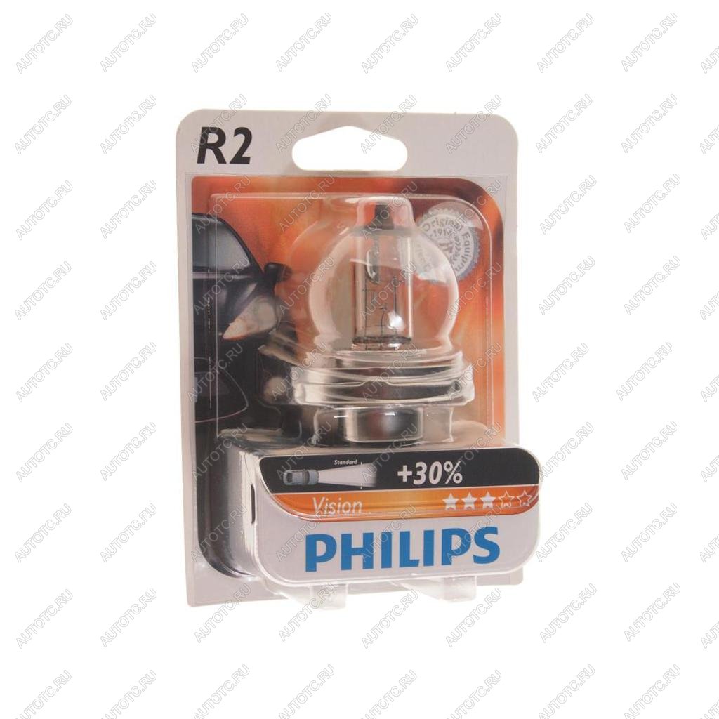 Лампа 12V R2 4540W P45t блистер (1шт.) PHILIPS 12475b1