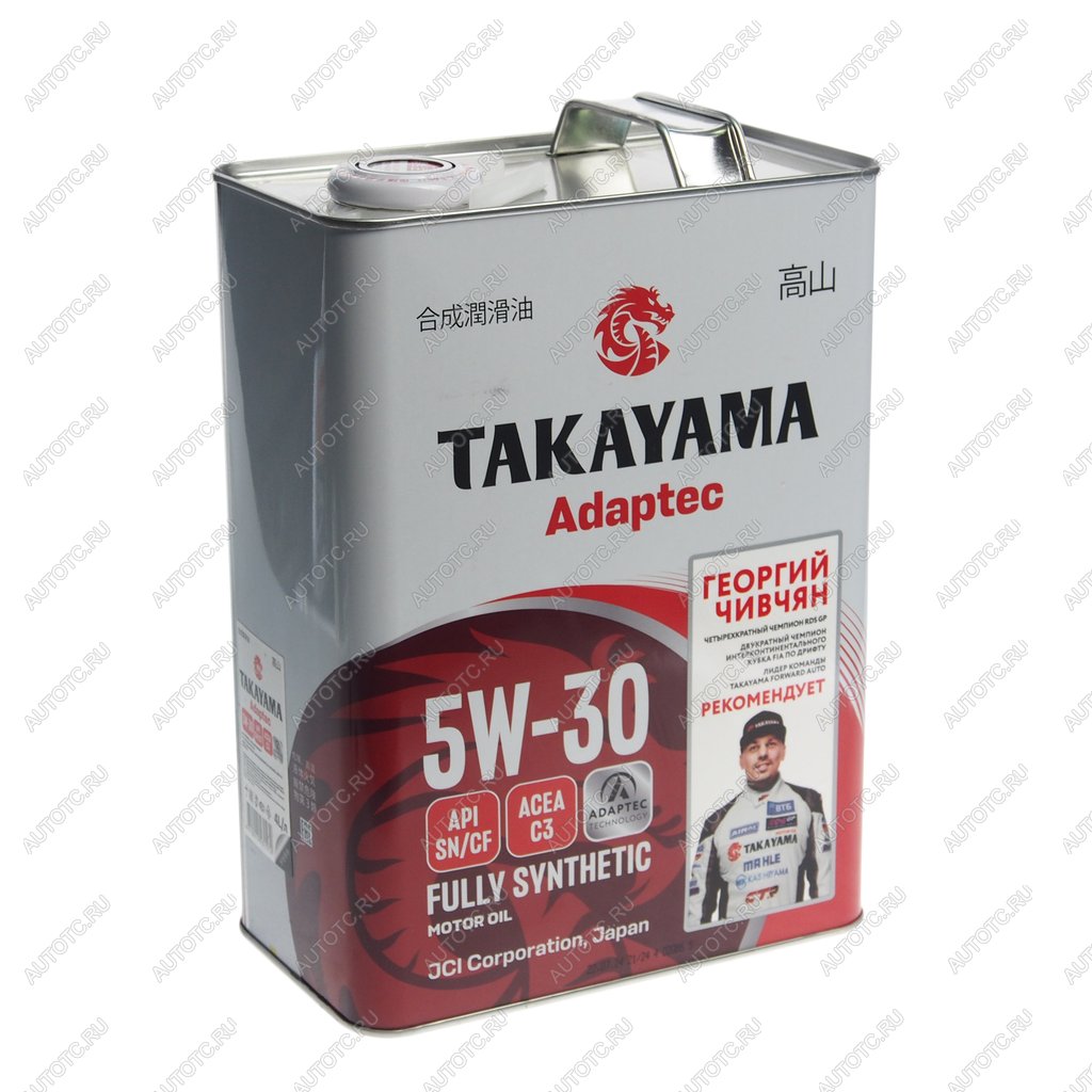 Масло моторное Adaptec C3 5W30 синт.4л TAKAYAMA 6056086