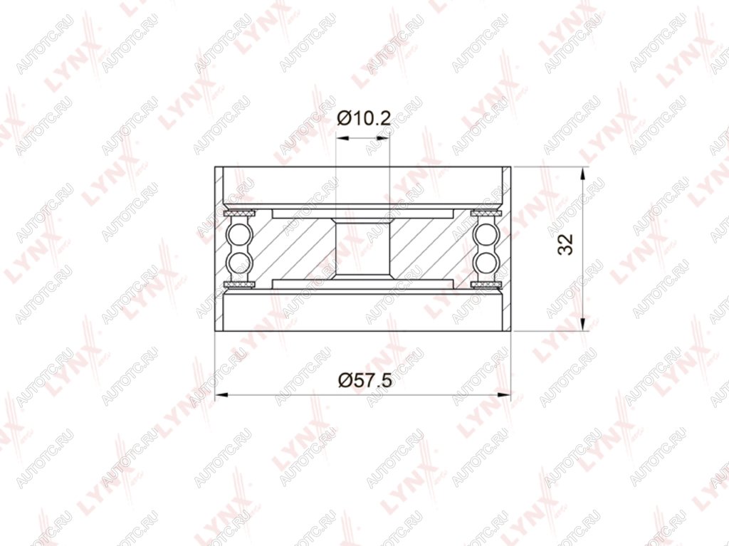 Ролик ГРМ TOYOTA Chaser (86-96) (1G-FE) натяжителя LYNX pb3035