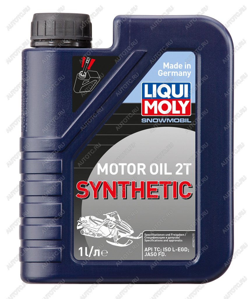 Масло моторное для 2-х тактных двигателей SNOWMOBIL MOTOROIL 2T синт.1л LIQUI MOLY 2382