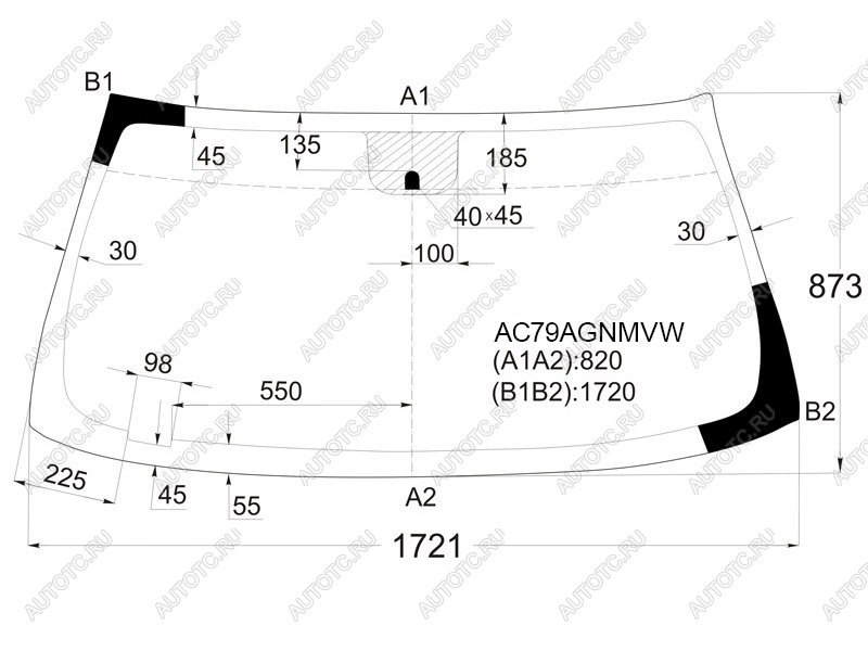 Стекло лобовое (Датчик дождя/ Молдинг) Chevrolet Tahoe 06-14 / Cadillac Escalade 06-15 / Chevrolet S FUYAO AC79AGNMVW, ac79agnmvw AC79AGNMVW