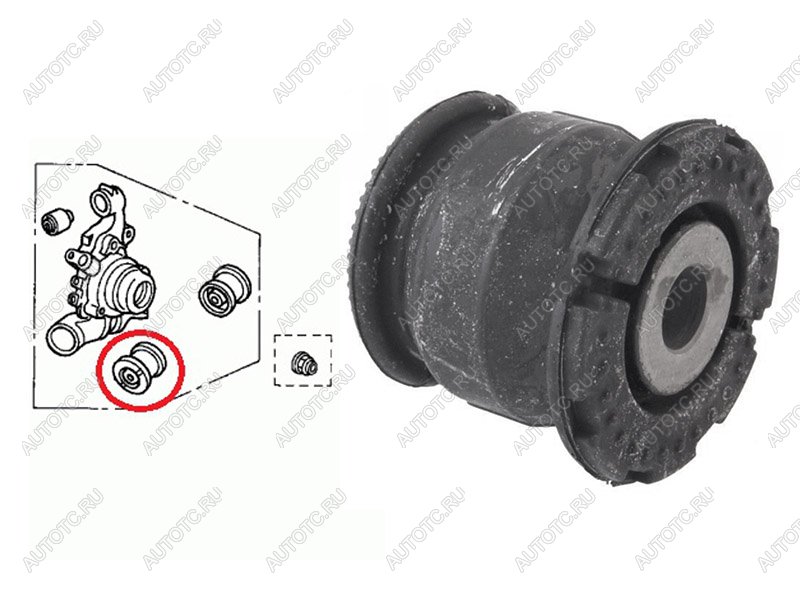 Сайлентблок задней цапфы HONDA CR-V RD4RD5RD6RD7RD9 2001-2006 ST-52365-S9A-004