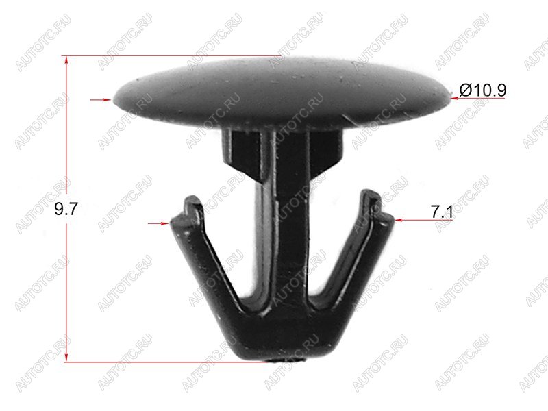 Клипса фиксатор HONDA (1 шт.) SAT ST-KJ-1070, stkj1070 ST-KJ-1070