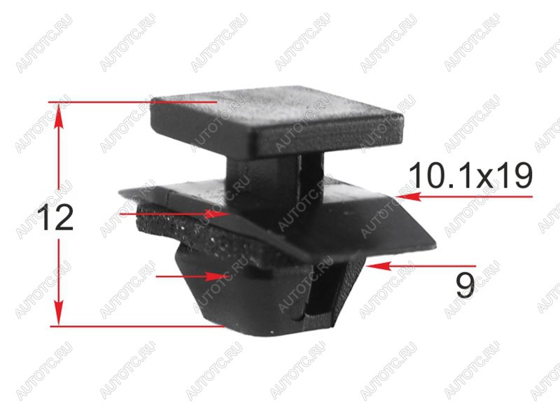 Клипса молдинга кузова HONDA (1 шт.) SAT ST-KJ-2470, stkj2470 ST-KJ-2470