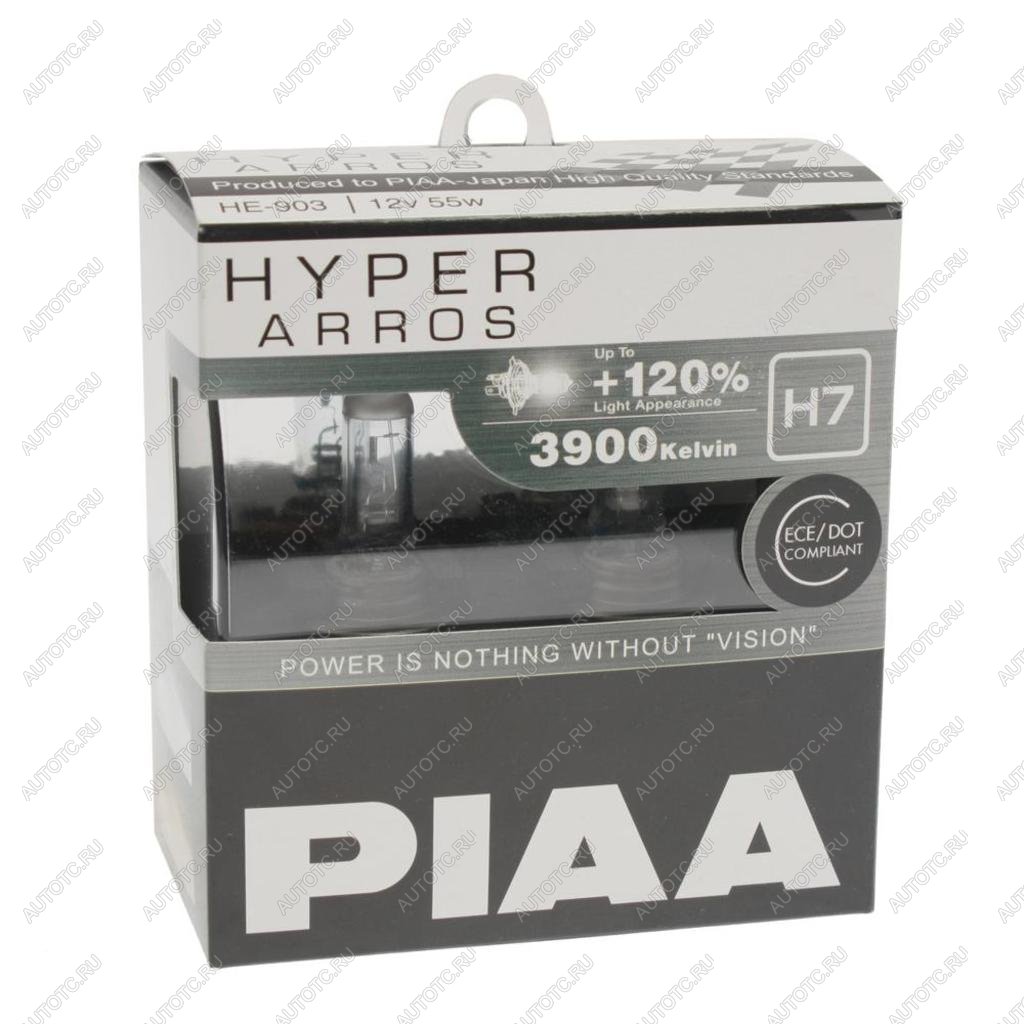 Лампа 12V H7 55W +120% бокс (2шт.) Hyper Arros PIAA he-903-h7