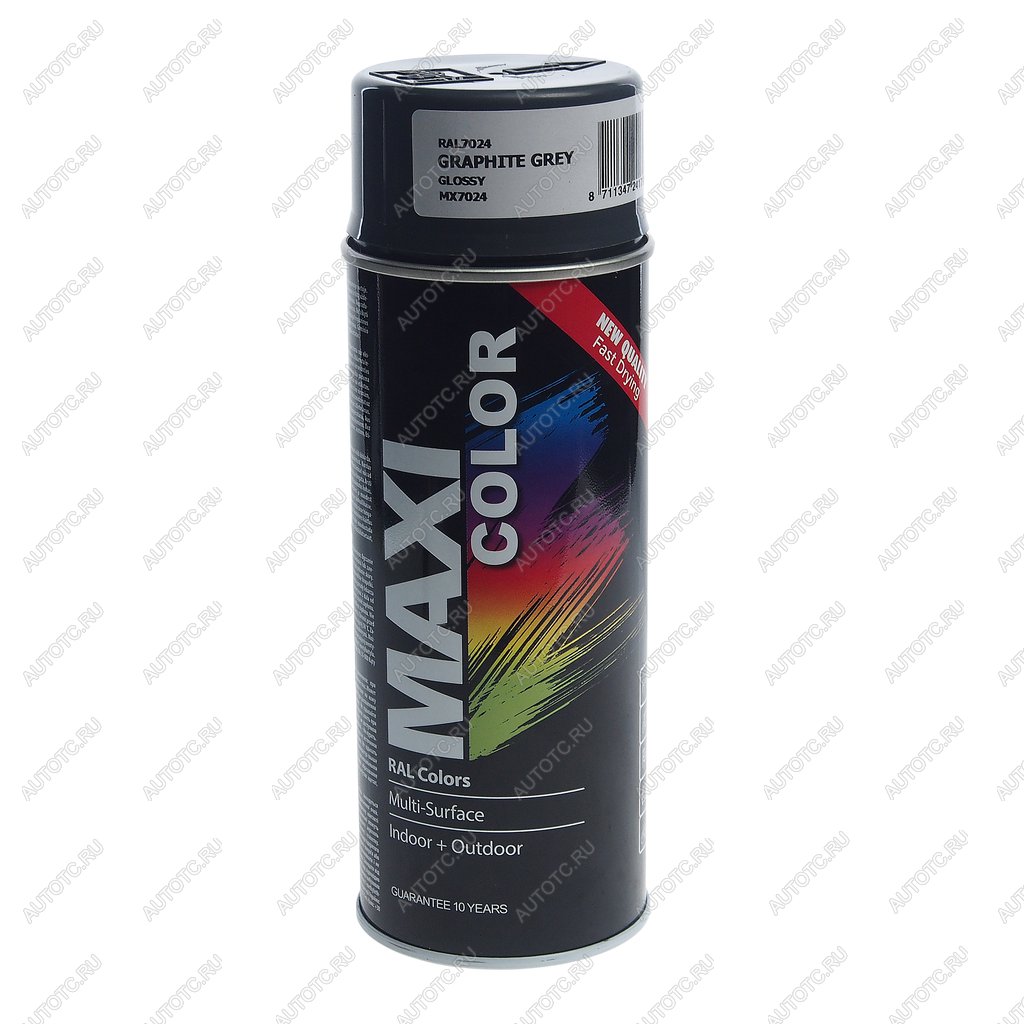 Краска серая графитовая аэрозоль 400мл MAXI COLOR 7024mx